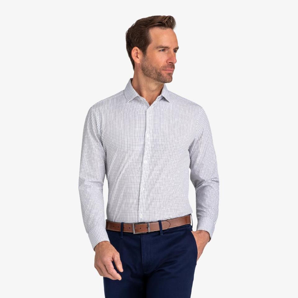 <p><a href="https://go.redirectingat.com?id=74968X1596630&url=https%3A%2F%2Fwww.mizzenandmain.com%2Fproducts%2Fwhite-navy-mini-grid-leeward-dress-shirt&sref=https%3A%2F%2Fwww.menshealth.com%2Fstyle%2Fg38759218%2Fbest-dress-shirts-for-men%2F" rel="nofollow noopener" target="_blank" data-ylk="slk:Shop Now;elm:context_link;itc:0;sec:content-canvas" class="link ">Shop Now</a></p><p>Leeward Dress Shirt</p><p>mizzenandmain.com</p><p>$138.00</p>