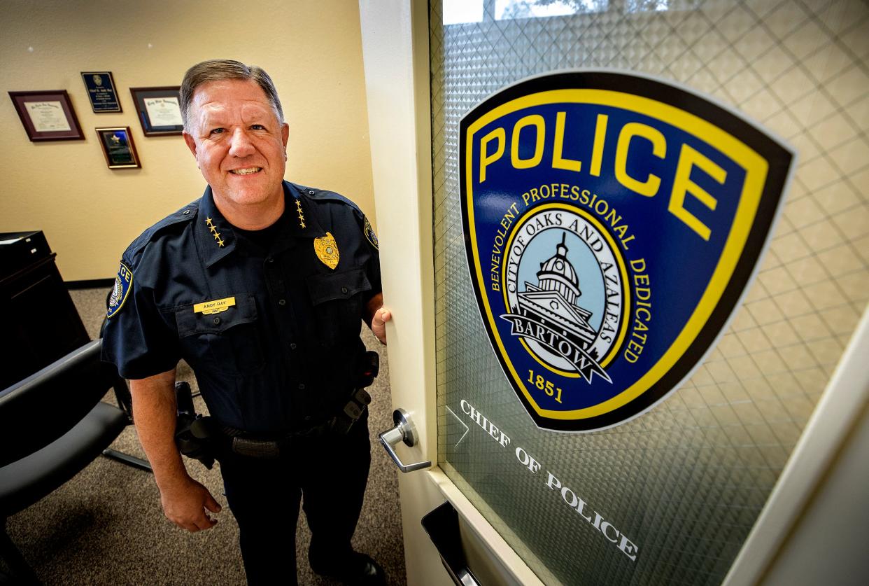 Andy Ray took over as chief of the Bartow Police Department on Aug. 7 in the aftermath of a consultant's report that described a department in chaos. State Attorney Brian Haas and Polk County Sheriff Grady Judd have expressed confidence that Ray will be able to get the department back on track.