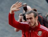 Britain Football Soccer - Wales - EURO 2016 Homecoming Celebrations - Cardiff, Wales - 8/7/16 Wales' Gareth Bale waves at Cardiff City Stadium Action Images via Reuters / Adam Holt Livepic EDITORIAL USE ONLY.