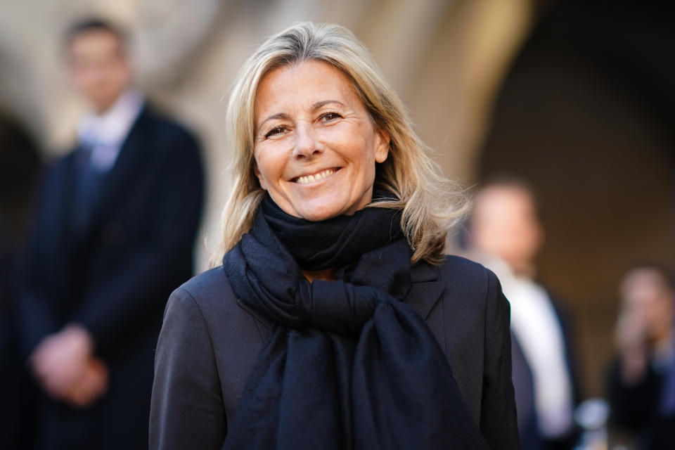 PARIS, FRANCE - MAY 08: Claire Chazal, French journalist, attends the 350th Anniversary Gala : Outside Arrivals At Opera Garnier on May 08, 2019 in Paris, France. (Photo by Edward Berthelot/WireImage)