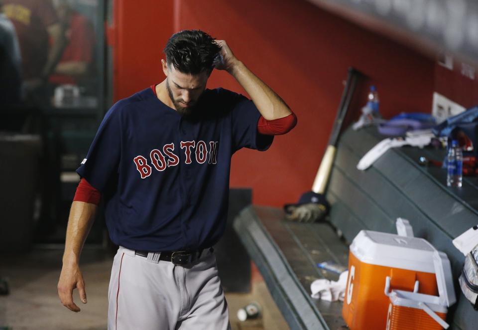 The struggles of Rick Porcello and the Red Sox starting rotation are just one reason for the team's dreadfully slow start. (AP Photo/Ross D. Franklin)