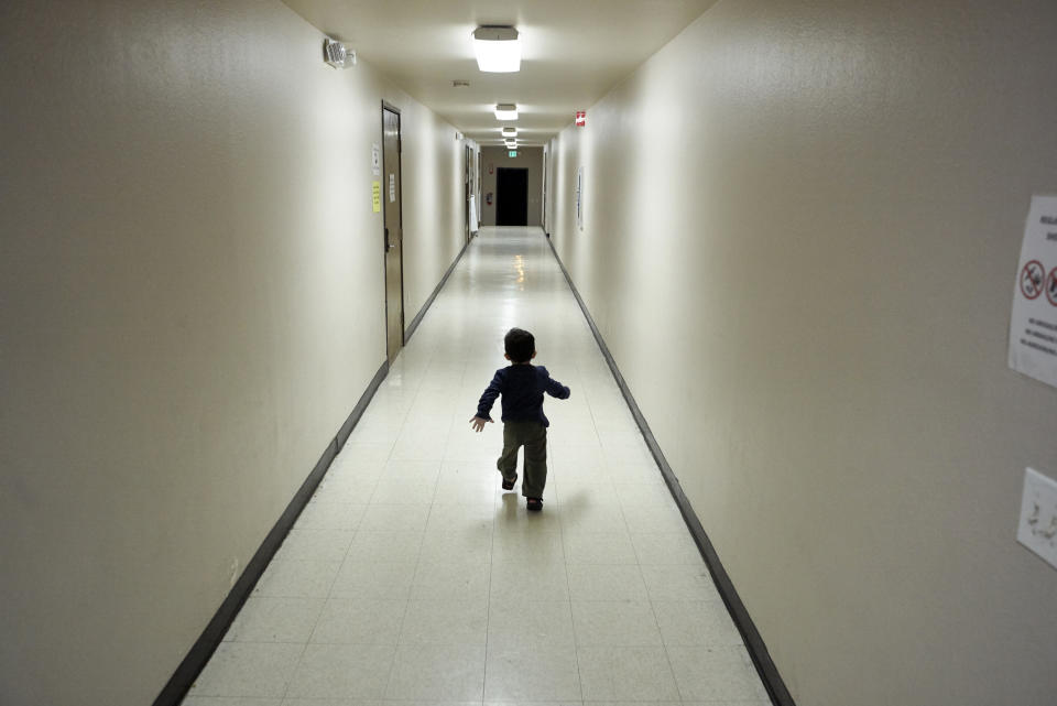 In this Dec. 11, 2018, file photo, an asylum-seeking boy from Central America runs down a hallway after arriving from an immigration detention center to a shelter in San Diego. (Photo: ASSOCIATED PRESS)