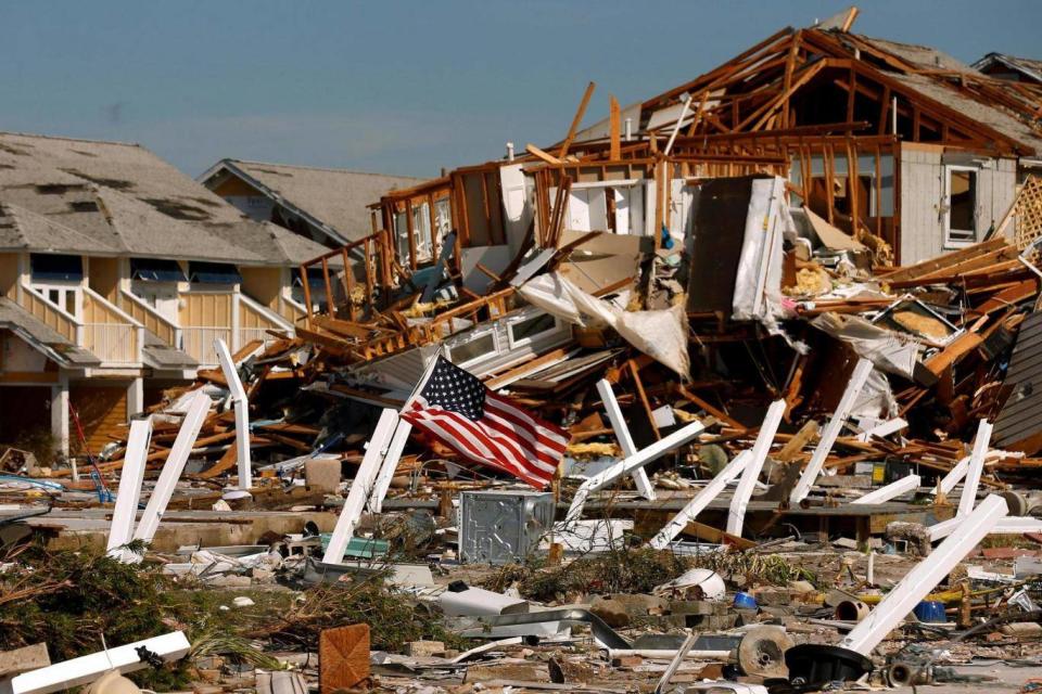 Rubble from homes in Mexico Beach (Reuters)