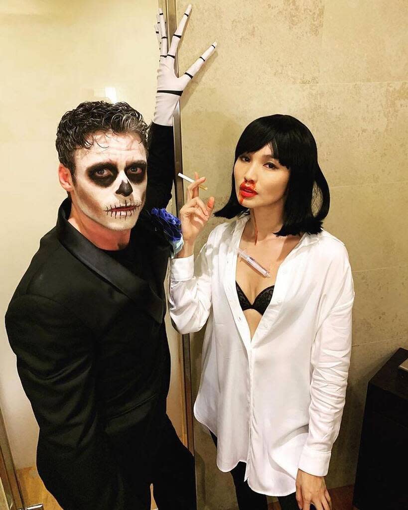 Richard Madden, Gemma Chan, Instagram, Halloween 2021