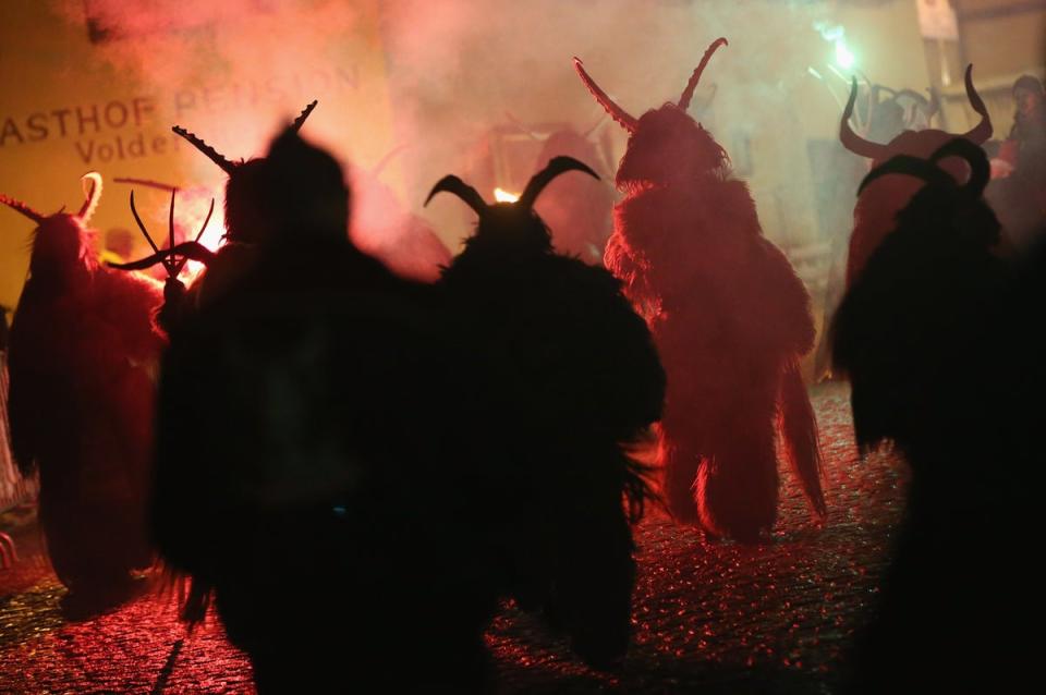 Krampus is an Alpine tradition celebrated the night before the Feast of St Nicholas (Getty Images)