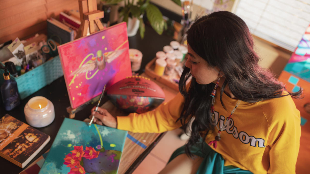 NFL Selects Lucinda Hinojos Super Bowl LVII Artwork