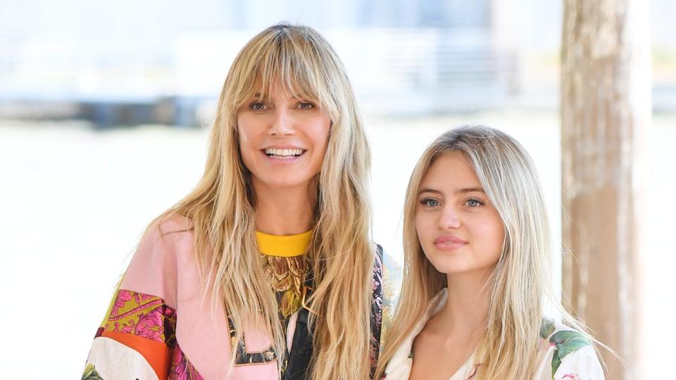 VENICE, ITALY - AUGUST 27: Heidi Klum and Leni Klum are seen on August 27, 2021 in Venice, Italy. (Photo by Photopix/GC Images)