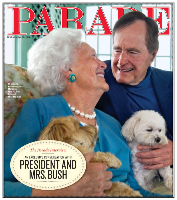 <p>Former president George H.W. Bush and wife, Barbara, discussed life post-presidency in our July 15, 2012, issue.</p>