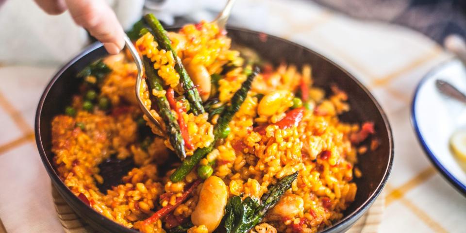 vegetarian paella