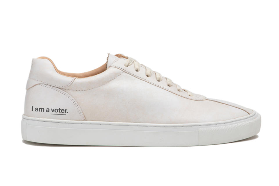 George Esquivel is donating 15% of proceeds from this sneaker to the I Am a Voter organization. - Credit: Courtesy of Esquivel