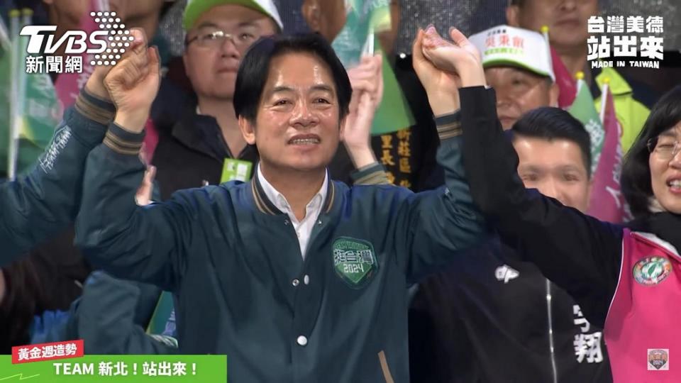 民進黨總統候選人賴清德。（圖／TVBS）