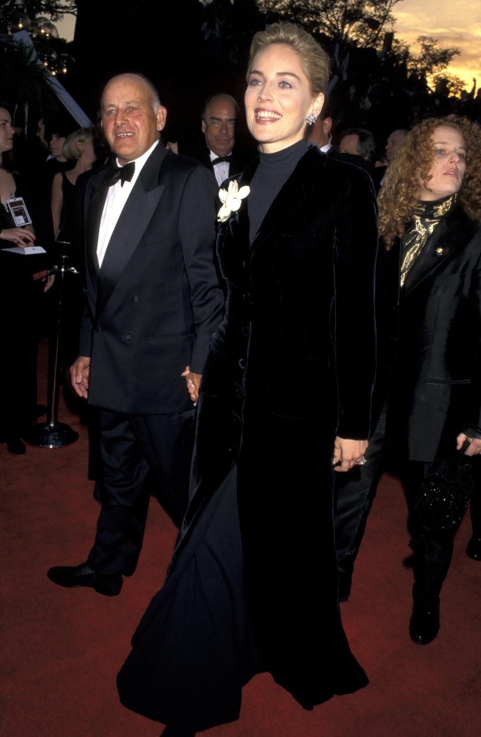 Sharon Stone in a Gap turtleneck, 1996