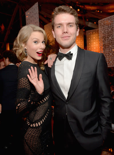 Taylor Swift’s hot younger brother Austin always draws compliments when she drags him out to red carpet events.