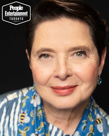 <p>Ben Trivett/Shutterstock</p> Isabella Rossellini (Conclave) photographed in the PEOPLE, EW and Shutterstock Toronto International Film Festival 2024 Portrait Studio on September 8, 2024 in Toronto, Ontario, Canada.