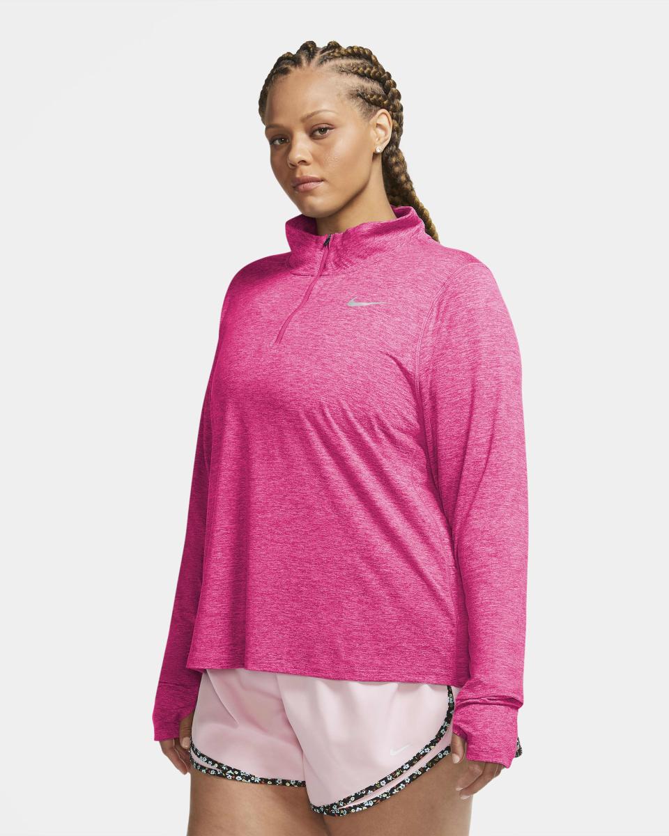 18) 1/2 Zip Running Element Top