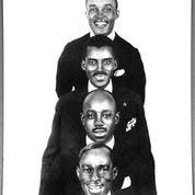 From top: Flournoy Miller, Noble Sissle, Eubie Blake. Aubrey Lyles