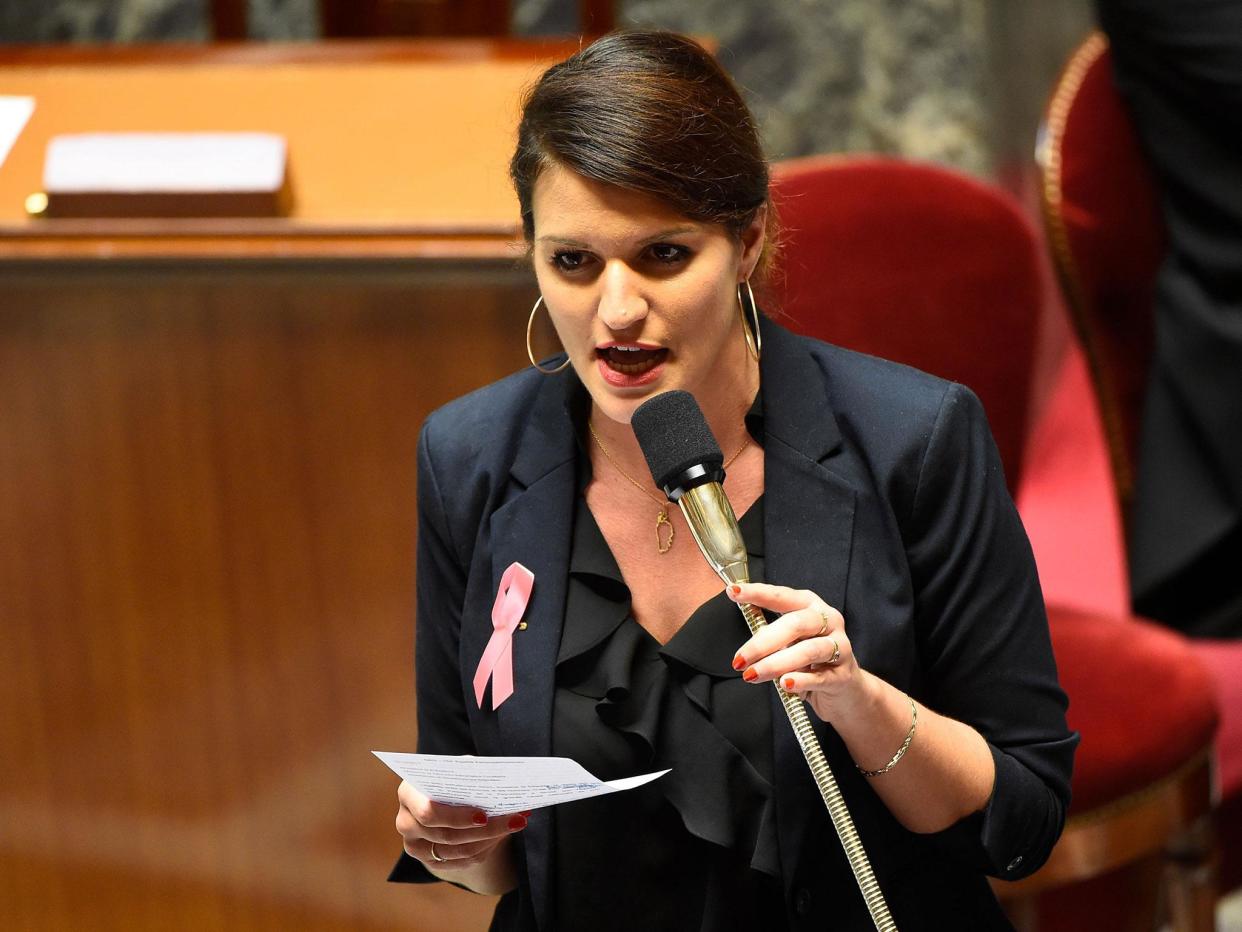Marlene Schiappa, French Junior Minister for Gender Equality, is heading the campaign against sexual harassment: BERTRAND GUAY/AFP/Getty Images