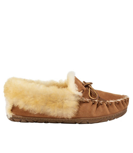 Women's Wicked Good Moccasins. Image via L.L Bean.