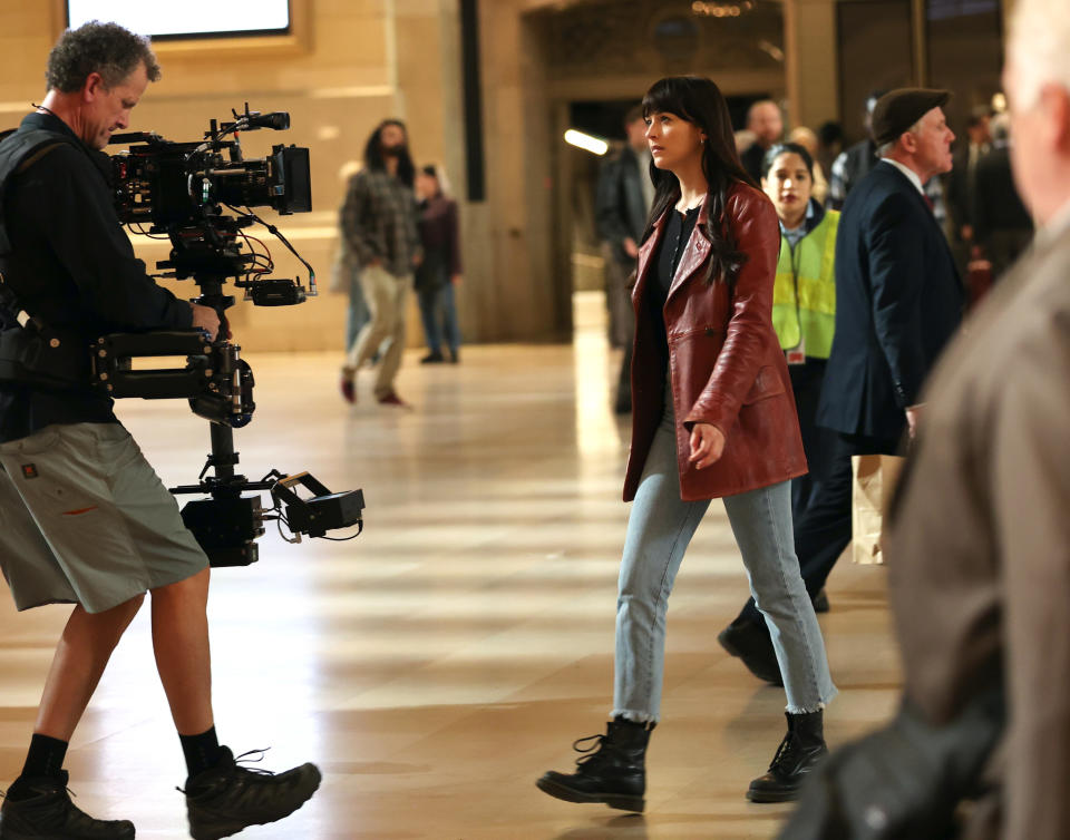 dakota being filmed in the movie