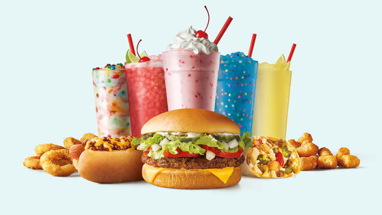 SONIC shakes and food collection