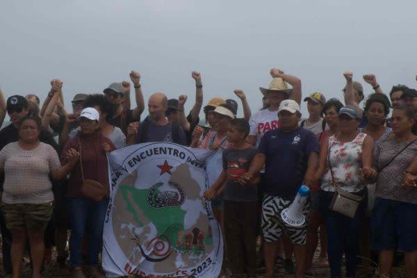 El mar ha desplazado las casas de la comunidad costera de El Bosque, en Tabasco, México. 