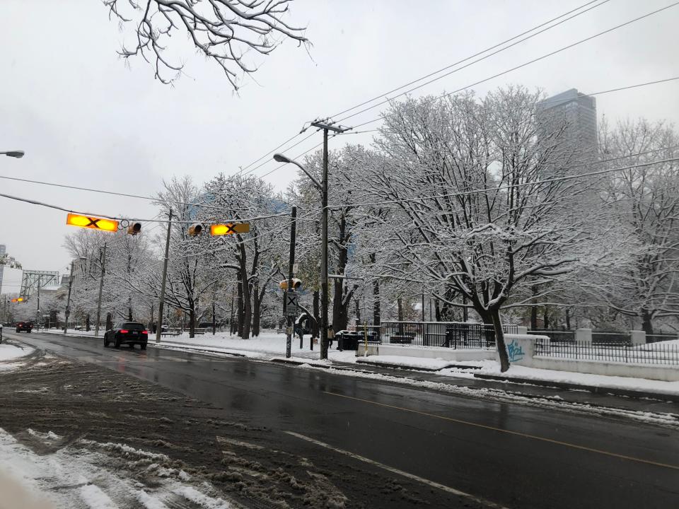 toronto streets in winter