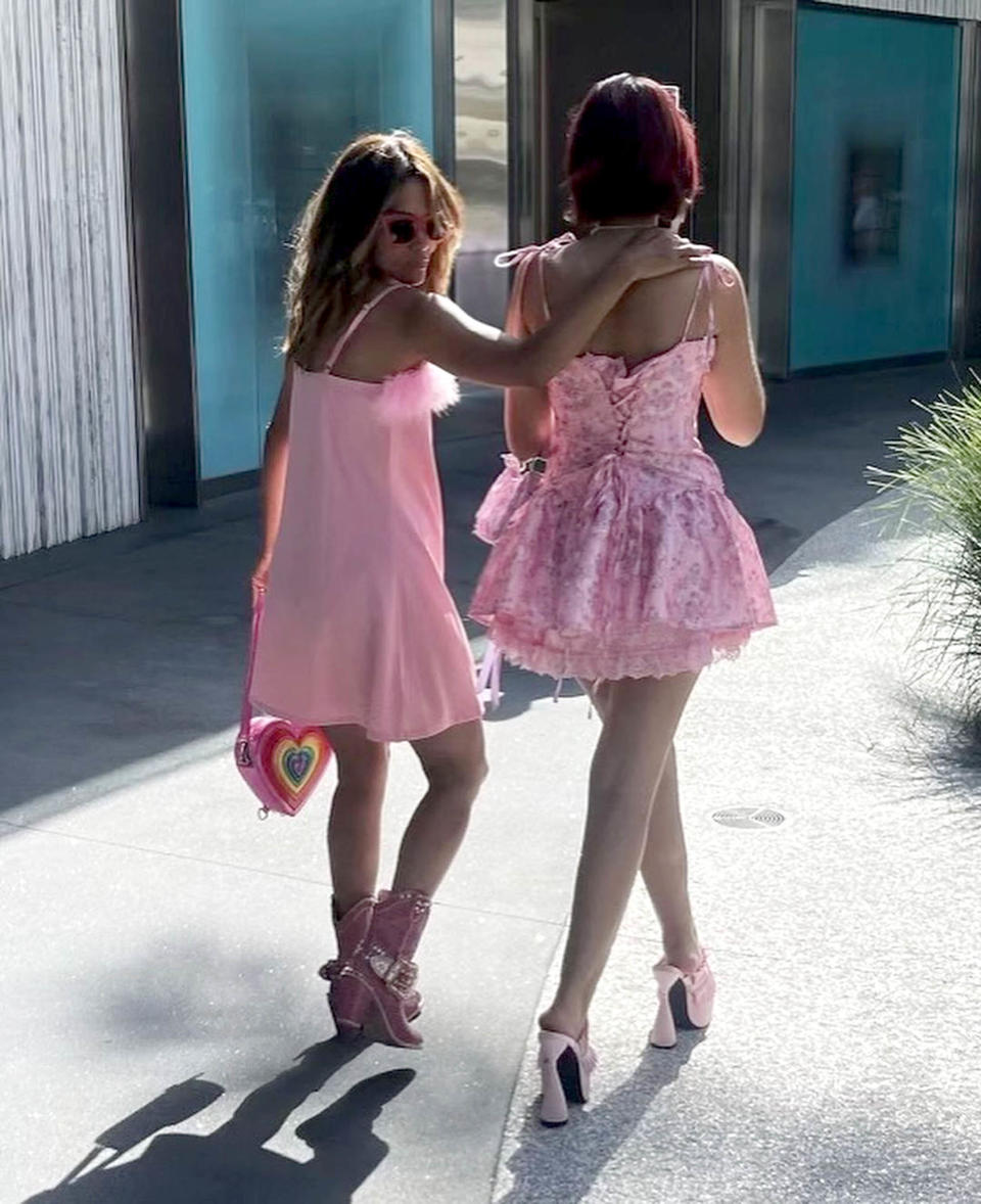 Berry and her daughter, Nahla, went full Barbiecore. (@halleberry via Instagram)