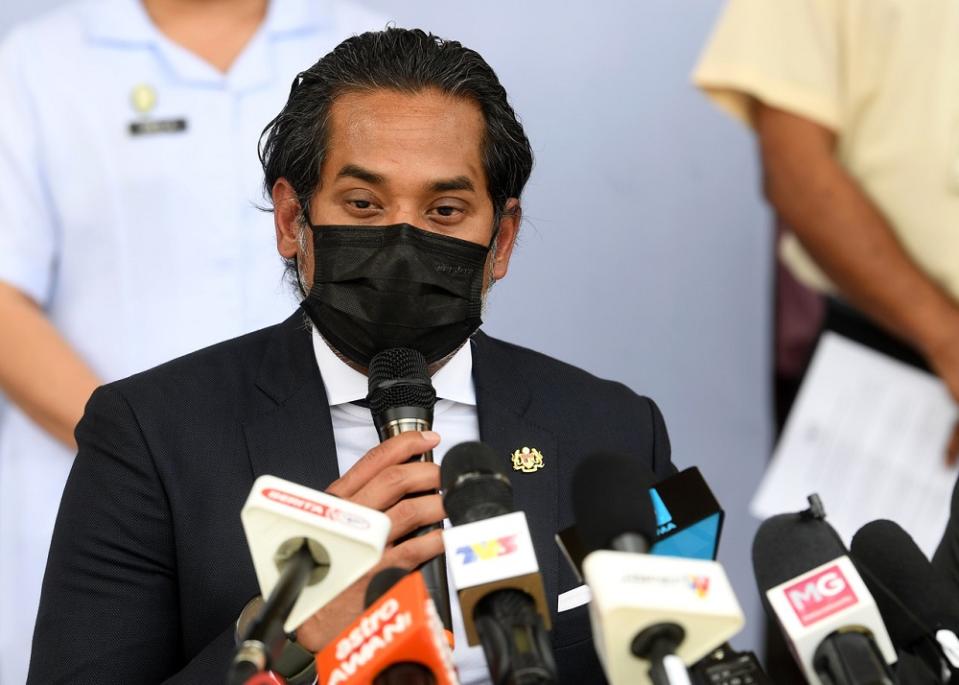 Mosti Minister Khairy Jamaluddin said the third phase, from May onwards, will involve vaccination of groups that are of lower risk or relatively healthy adults. — Bernama pic