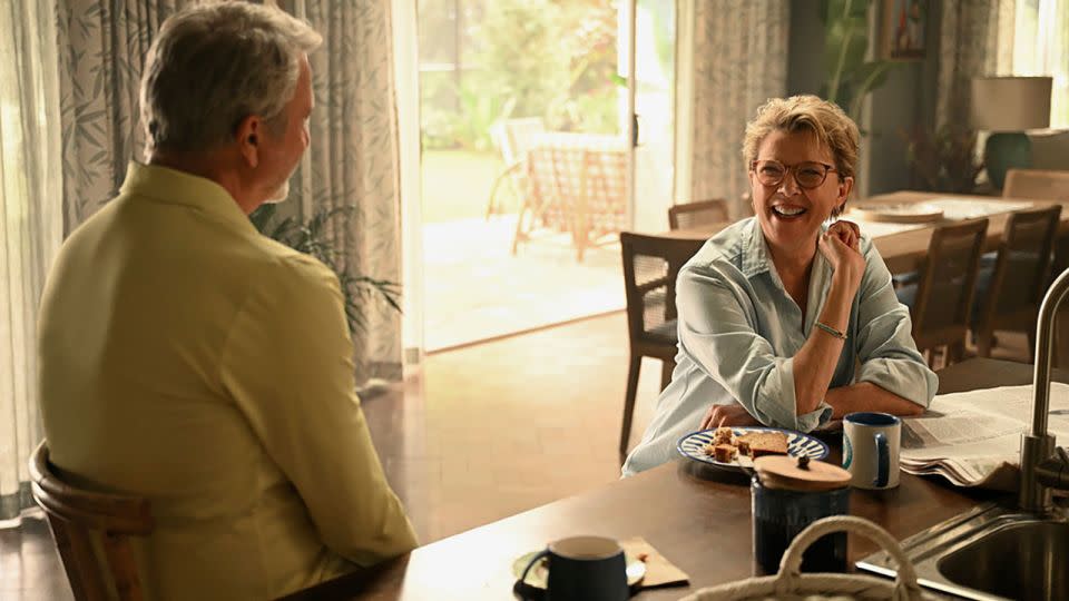 Sam Neill and Annette Bening in the limited series "Apples Never Fall." - Jasin Boland/Peacock