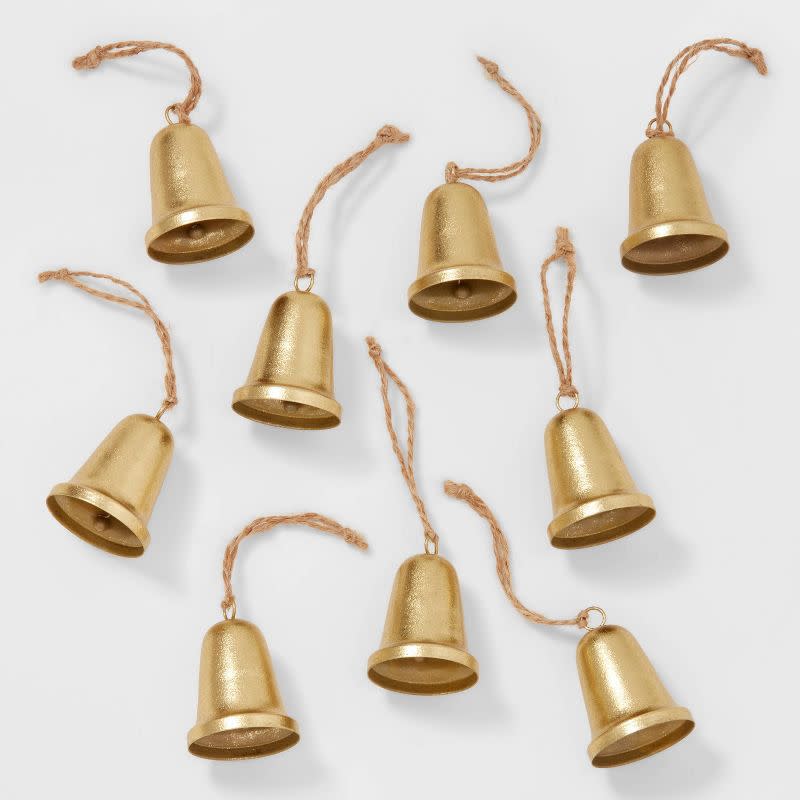 Gold Bell Ornament Set