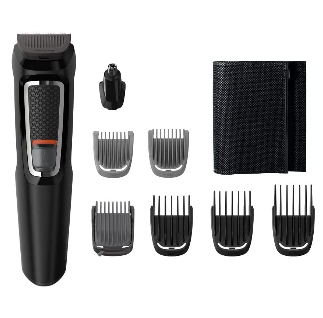 Recortadora Philips Multigroom Series 3000 Set de Arreglo Personal 8 en 1. / Imagen: Amazon México