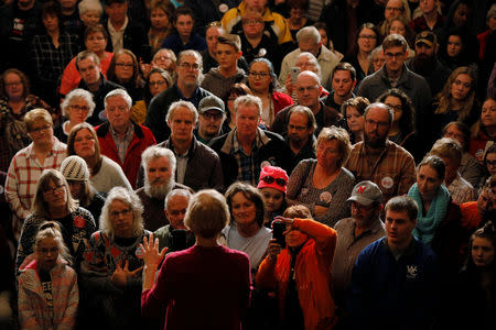 U.S. Senator Elizabeth Warren (D-MA) speaks at an Organizing Event in Sioux City, Iowa, U.S., January 5, 2019. REUTERS/Brian Snyder