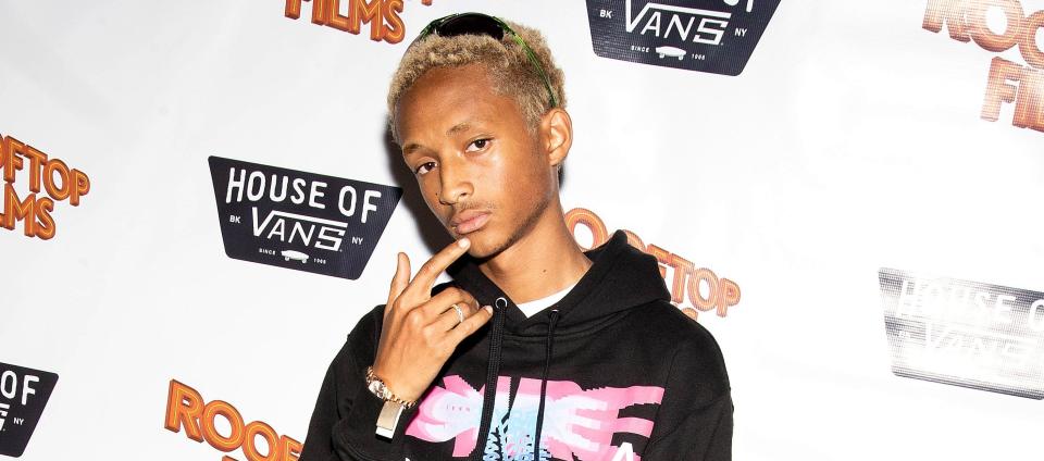 Jaden Smith probably pondering the universe at House of Vans. (Photo: Paul Zimmerman via Getty Images)