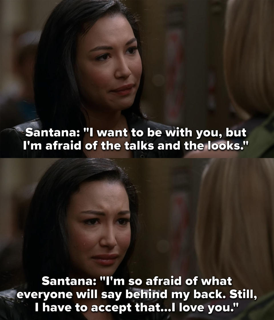 Santana: "I want to be with you, but I'm afraid of the talks and the looks. I'm so afraid of what everyone will say behind my back. Still, I have to accept that I love you"