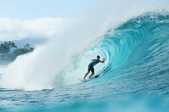 Gabriel Medina en camino al título. Foto: ASP