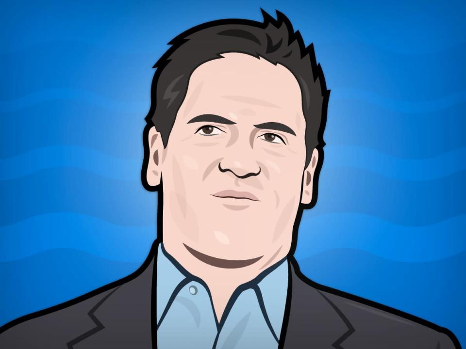 Mark Cuban Portrait Illustration Shark Tank