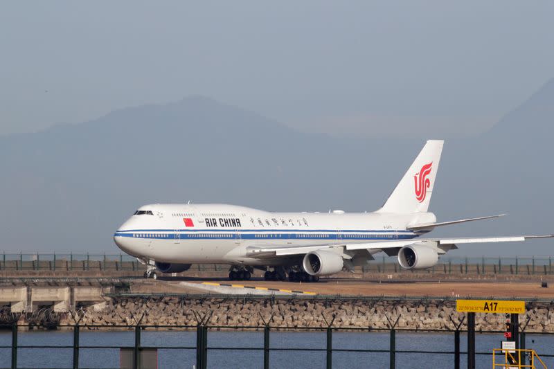 Plane carrying Chinese President Xi Jinping arrives at Macau International Airport in Macau