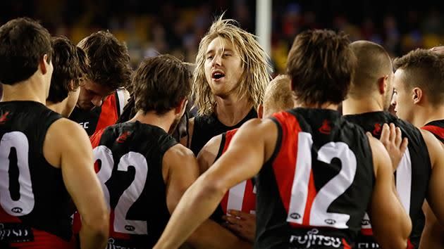 Could Dyson Heppell lift the premiership cup this year? Pic: Getty