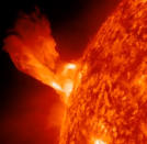 Una erupción solar el 31 de diciembre del 2012.