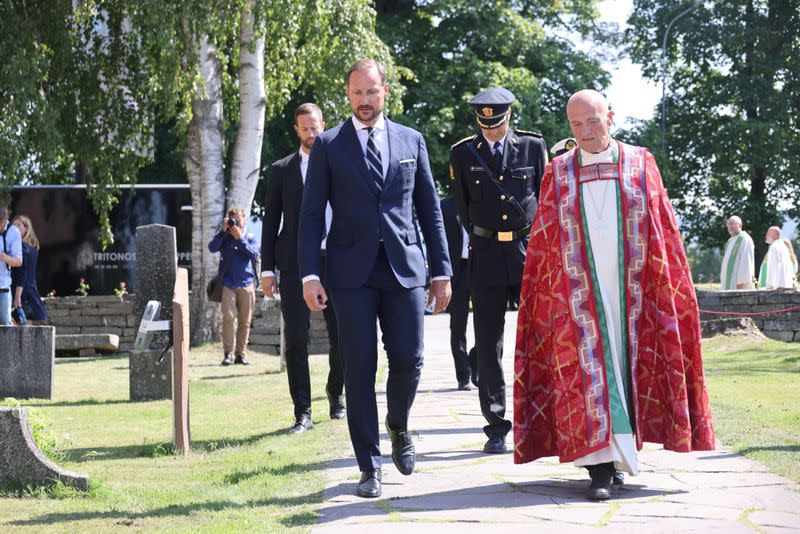 Norway marks ten years since Oslo and Utoeya island bomb attack, in Oslo