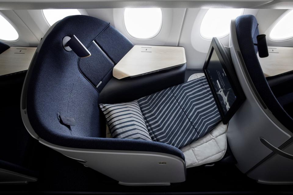 Finnair's AirLounge business class seat.