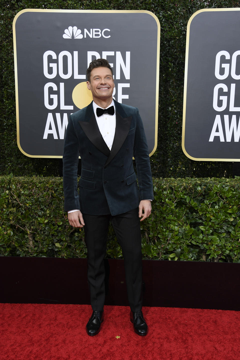 BEVERLY HILLS, CALIFORNIA - JANUARY 05: 77th ANNUAL GOLDEN GLOBE AWARDS -- Pictured: Ryan Seacrest arrives to the 77th Annual Golden Globe Awards held at the Beverly Hilton Hotel on January 5, 2020. -- (Photo by: Kevork Djansezian/NBC/NBCU Photo Bank via Getty Images)