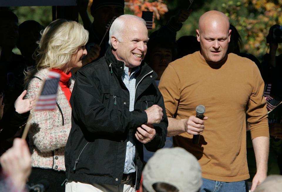 Samuel Joseph Wurzelbacher, aka Joe the Plumber, appears with Republican presidential candidate John McCain at Washington Park in Sandusky in October 2008.

04 watchdog