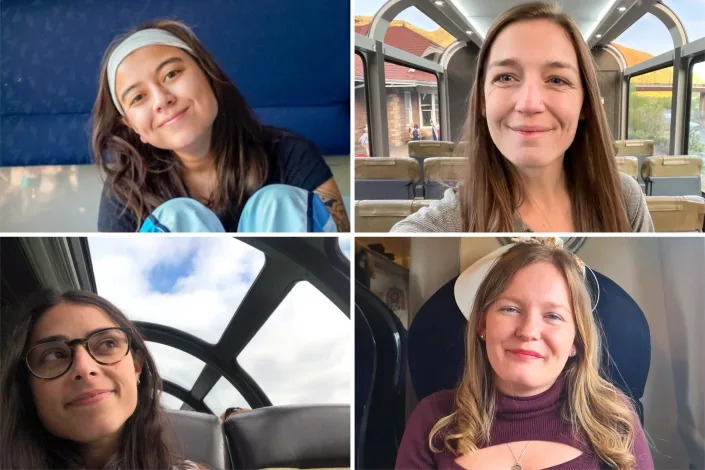 Authors Joey Hadden (top left), Monica Humphries (top right), Rachel Askinasi (bottom left), and Mikhaila Friel (bottom right).