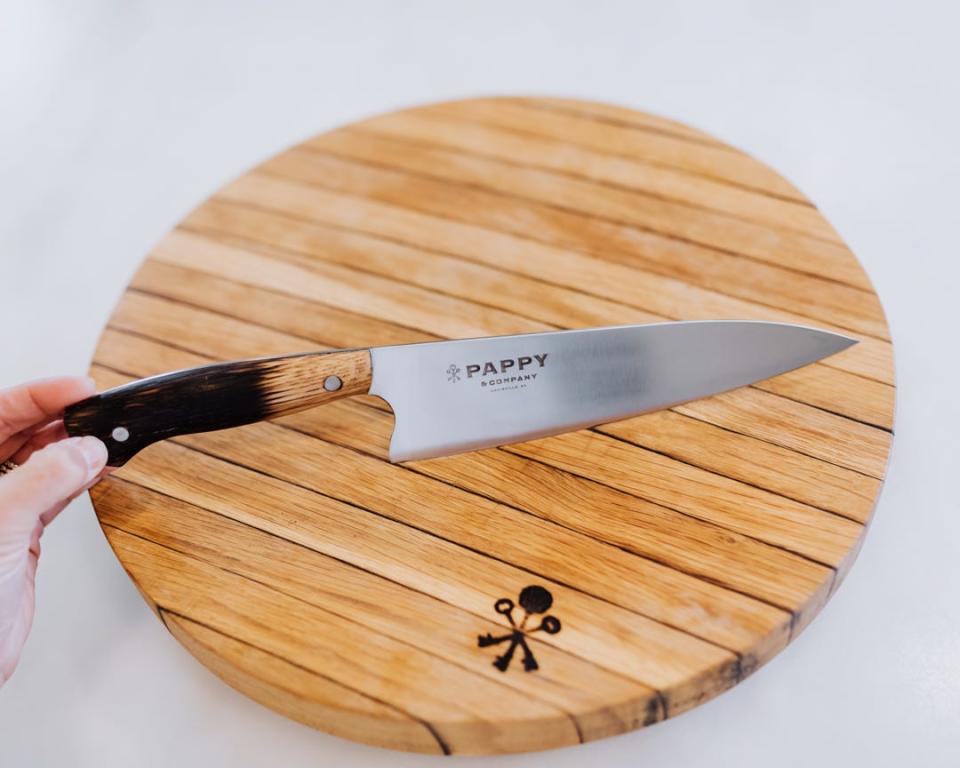 Middleton Made Knives and Pappy & Company launched a custom Chef Knife, crafted from Pappy Van Winkle bourbon barrels.