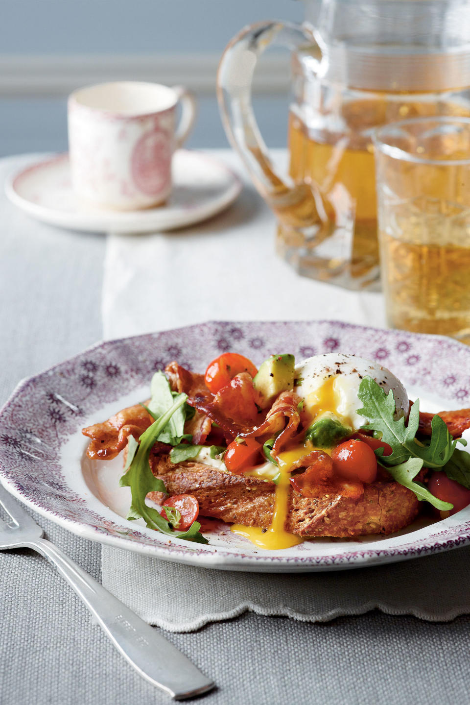 BLT Benedict with Avocado-Tomato Relish