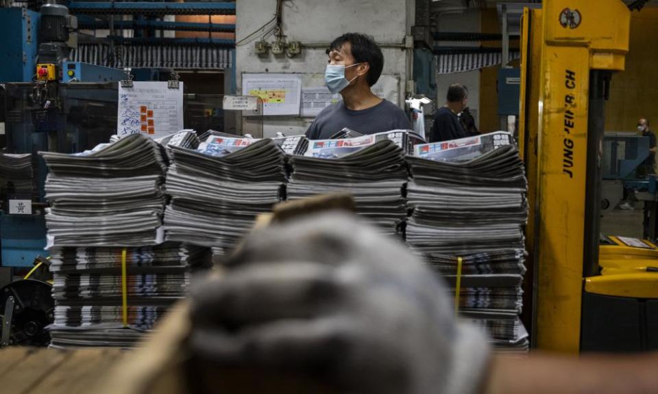 Apple Daily said last week it would print its final edition on Thursday