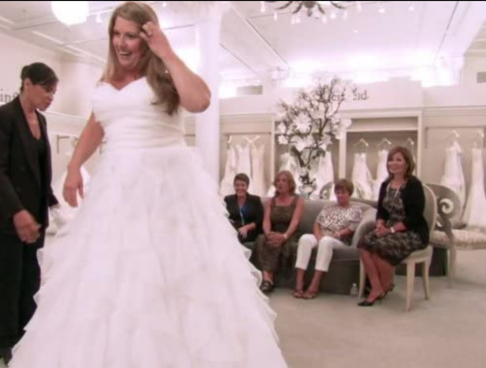 They have to shoot at Kleinfeld Bridal.