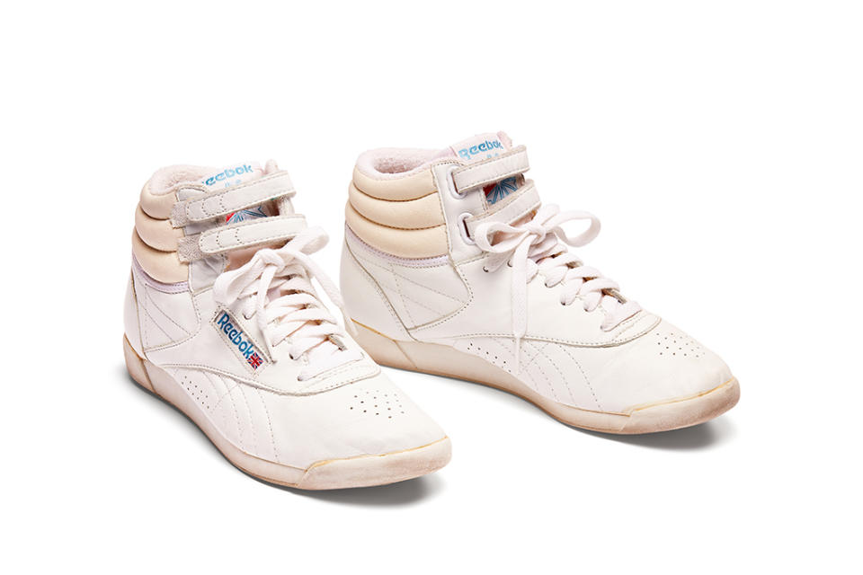 Bata Shoe Museum, Reebok Freestyle Hi, sneakers, 1980s