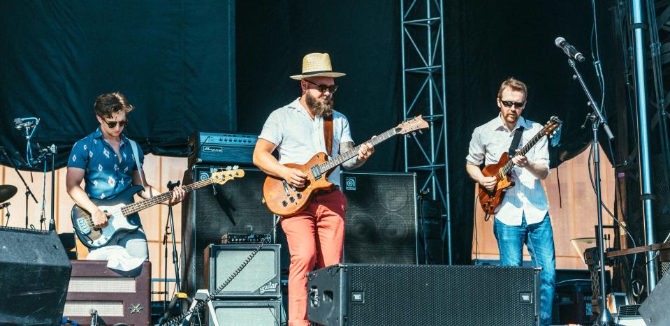 The Maytags open up the main stage on Friday, July 12 at the 2019 80/35 Music Festival in downtown Des Moines.